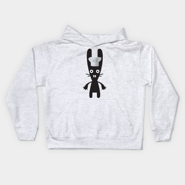 Chef bunny Kids Hoodie by Molenusaczech